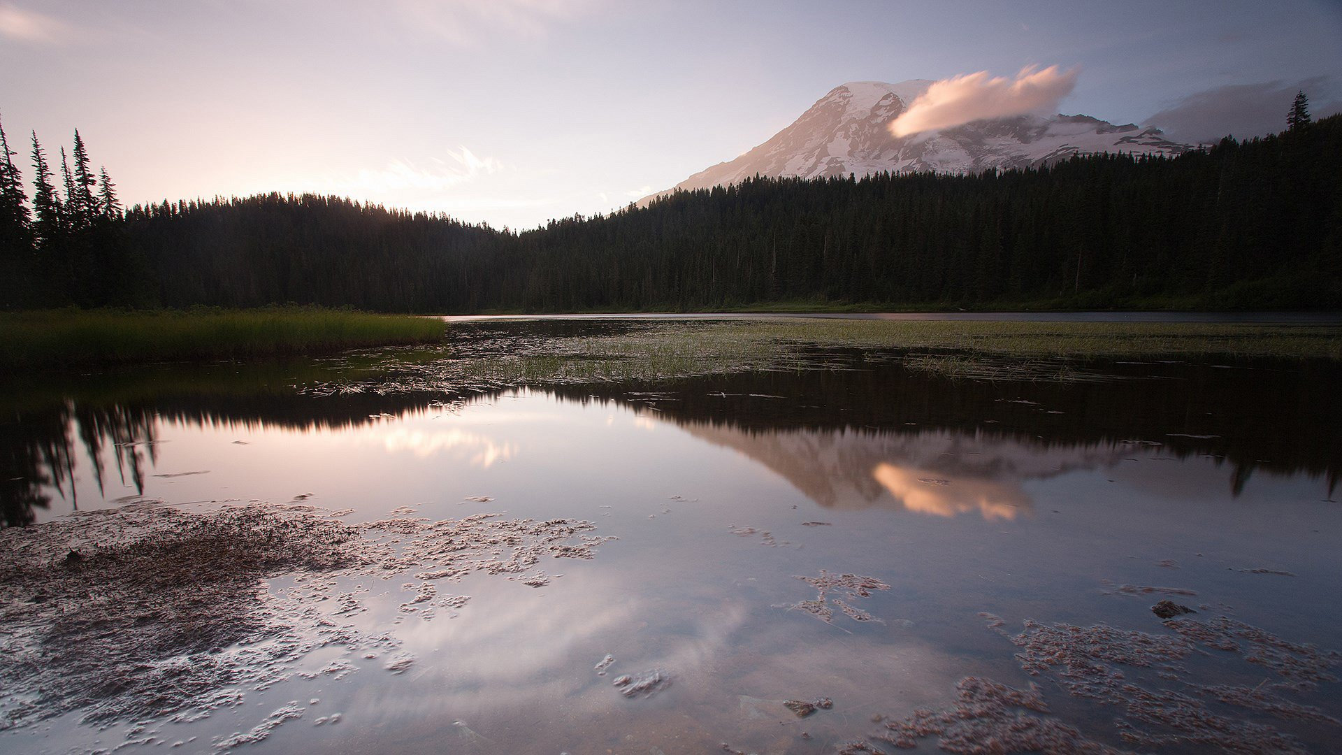 Sunset at Mount Rainier